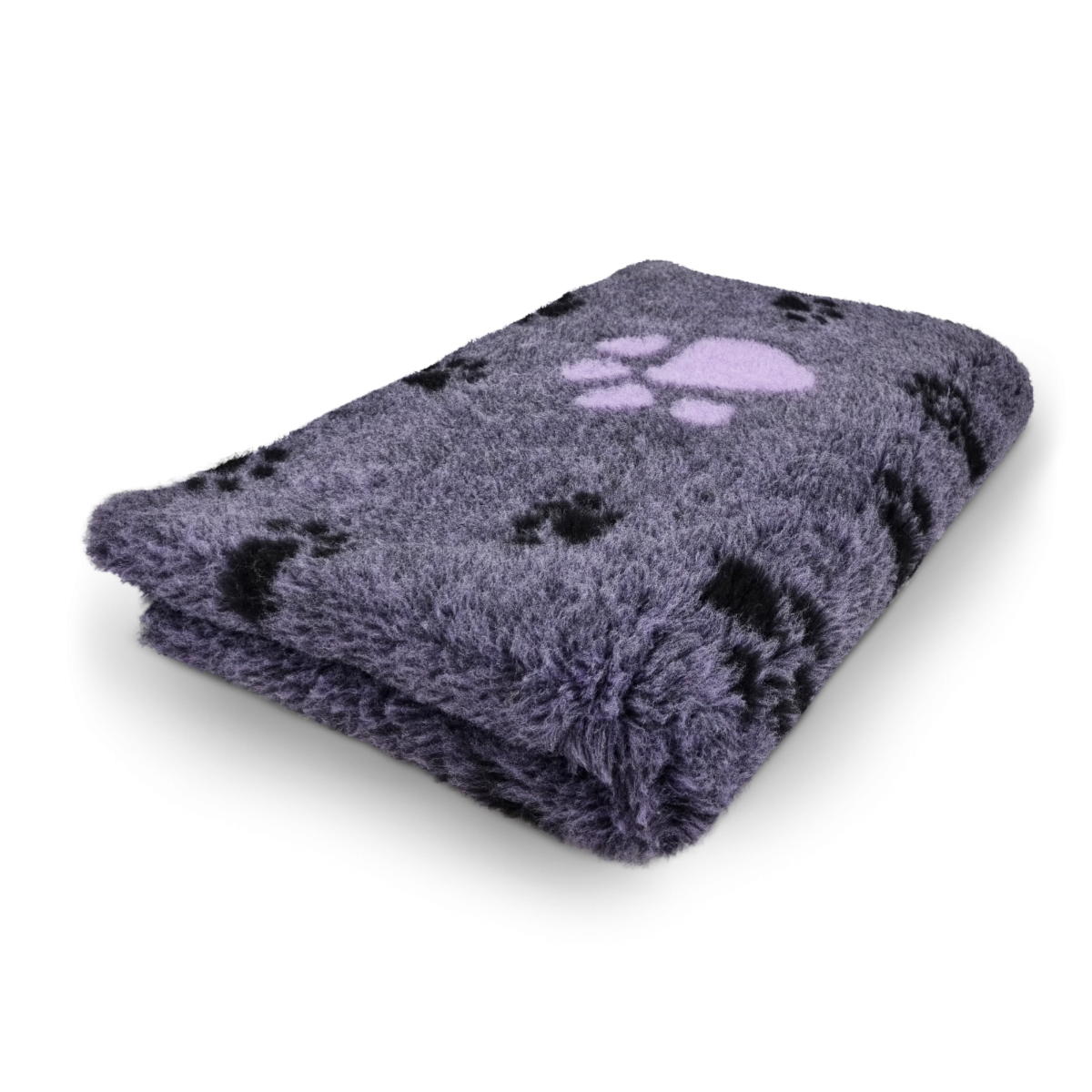 Vet Bed Lila - 3 Kleuren Grote Voetprint - Antislip Hondenmat