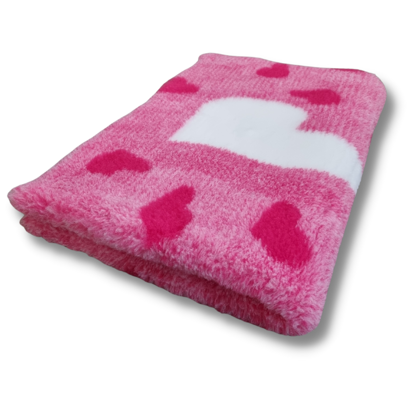 Vet Bed Big Heart Roze - Latex Anti Slip