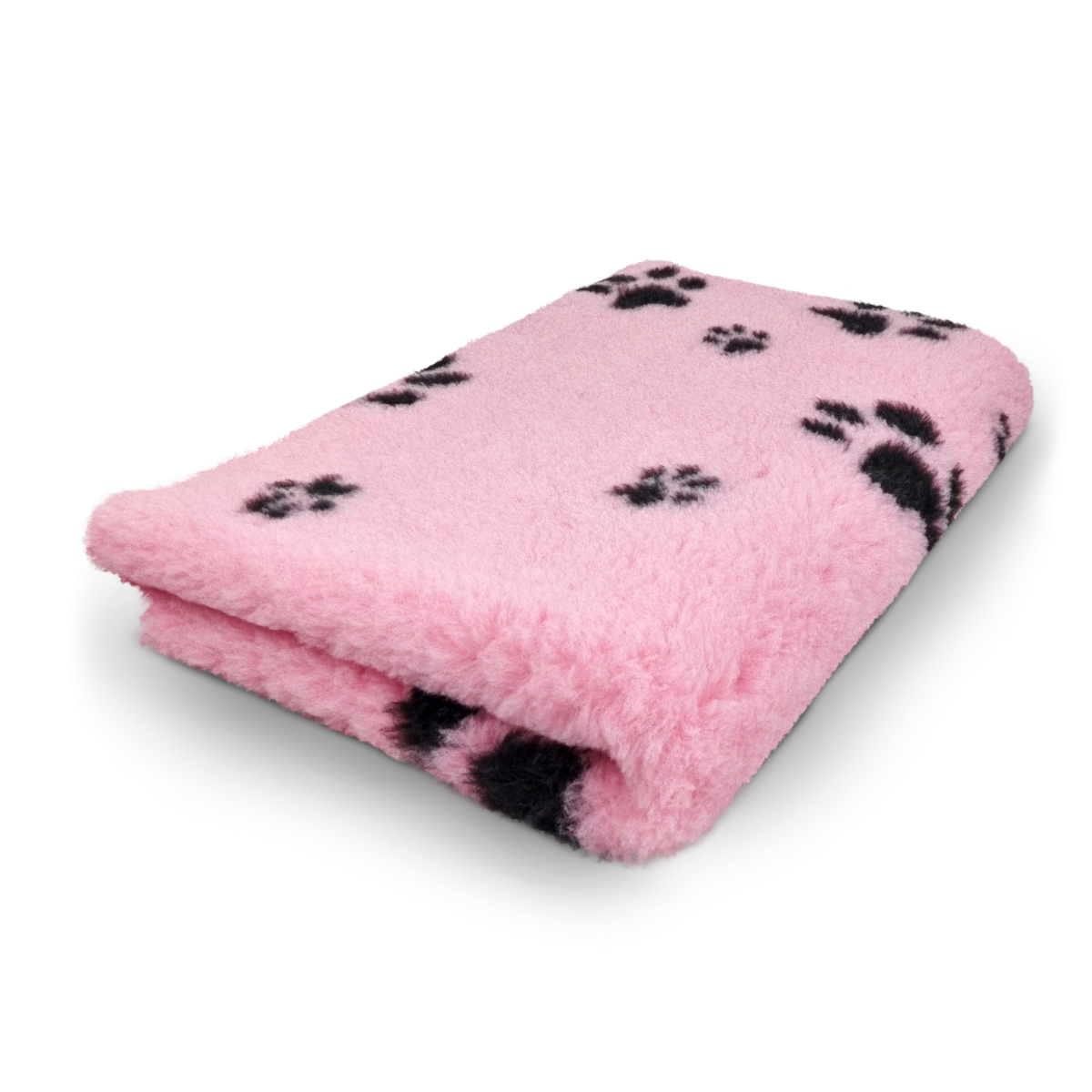 Vet Bed Roze met Zwarte Voetprint Latex Anti Slip