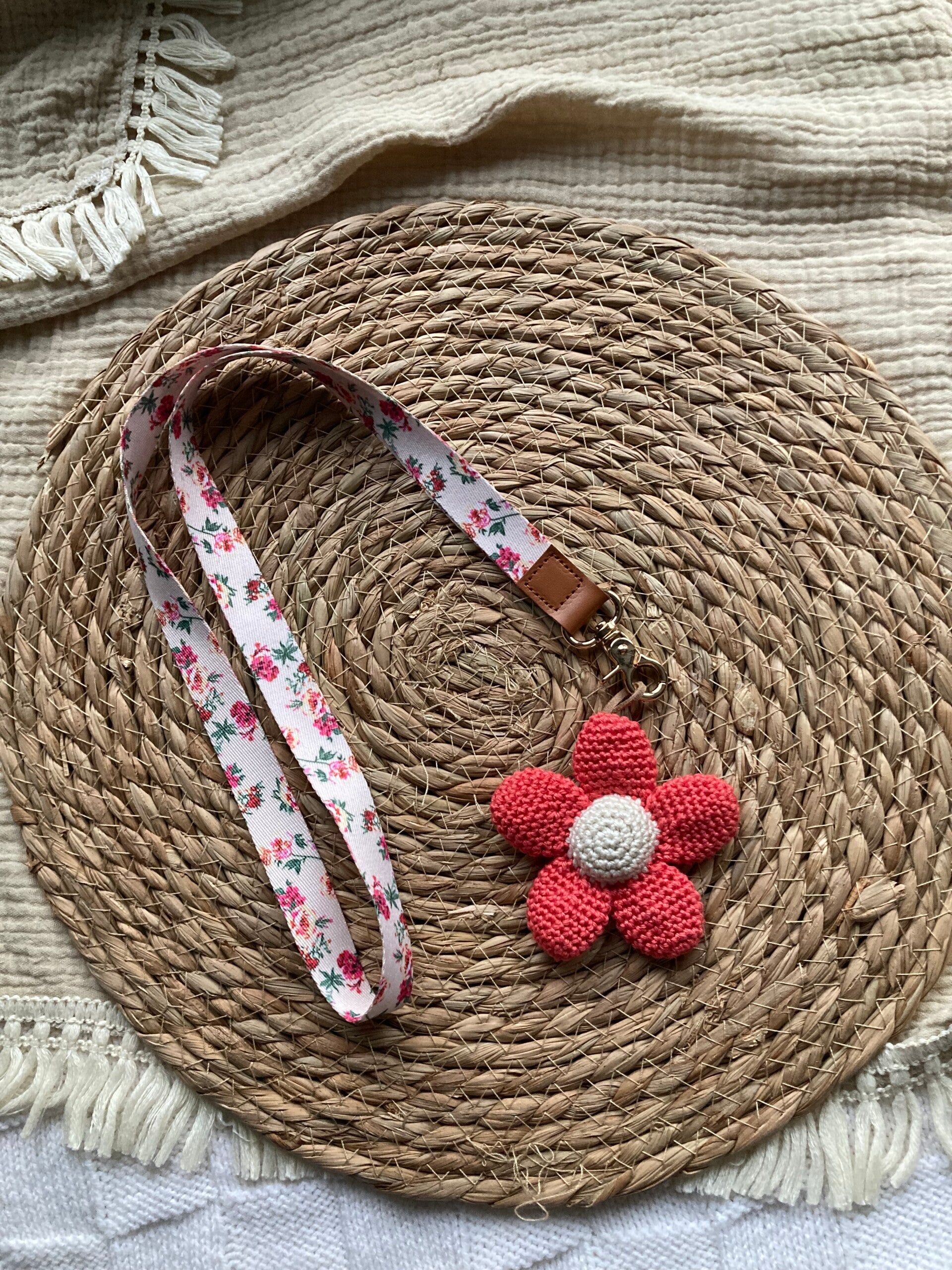 Bloemsleutelhanger keykoord