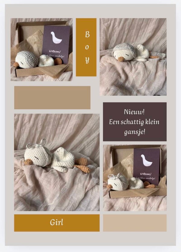 Slapend knuffel gansje