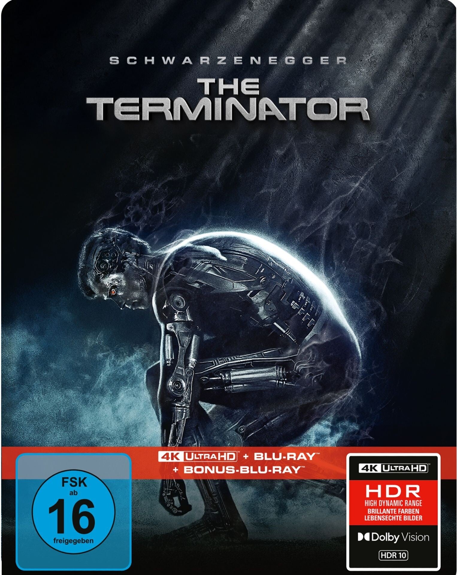 Terminator – Limitiertes 3-Disc SteelBook | 4K UHD + Blu-ray + Bonus-Blu-ray | Cover B