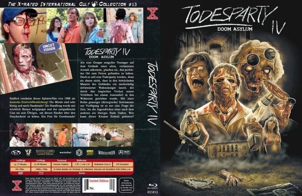 Todesparty 4 - Doom Asylum - 2-Disc Mediabook (Cover A) Blu-ray + DVD - limitiert auf 333 Stück