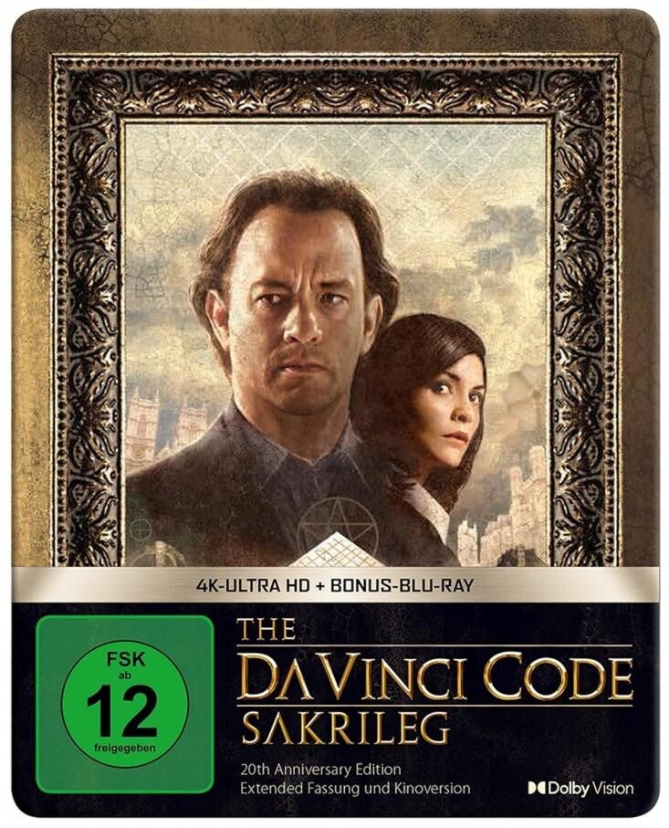 The Da Vinci Code - Sakrileg  - 3-Disc Limited Edition Steelbook (4K UHD + Blu-ray)