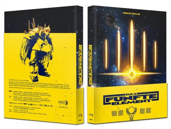 Das fünfte Element  - 2-Disc Limited Mediabook - 4K UHD + Blu-ray (Cover W) Wattiert