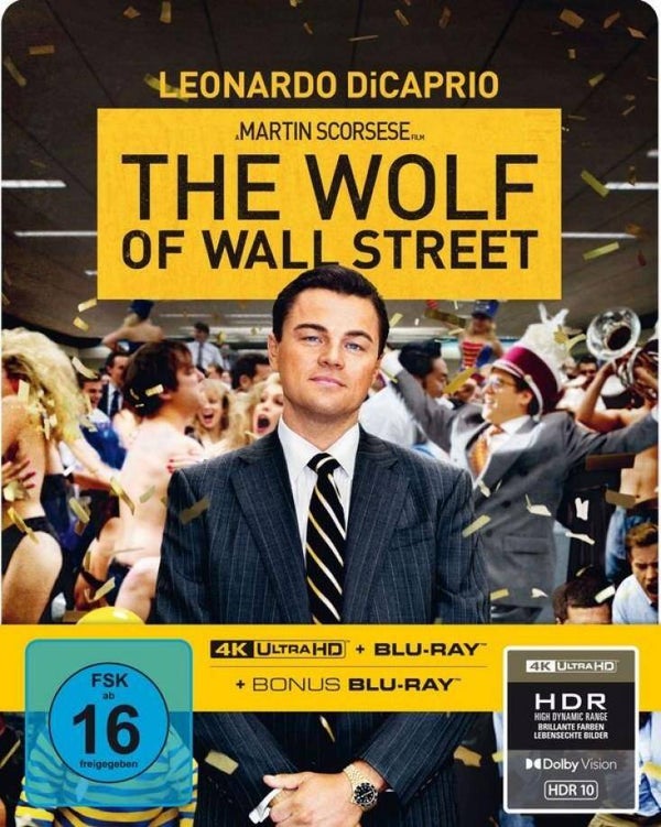 The Wolf of Wall Street 4K UHD + Blu-ray – 3-Disc Limited Steelbook | 4K Ultra HD