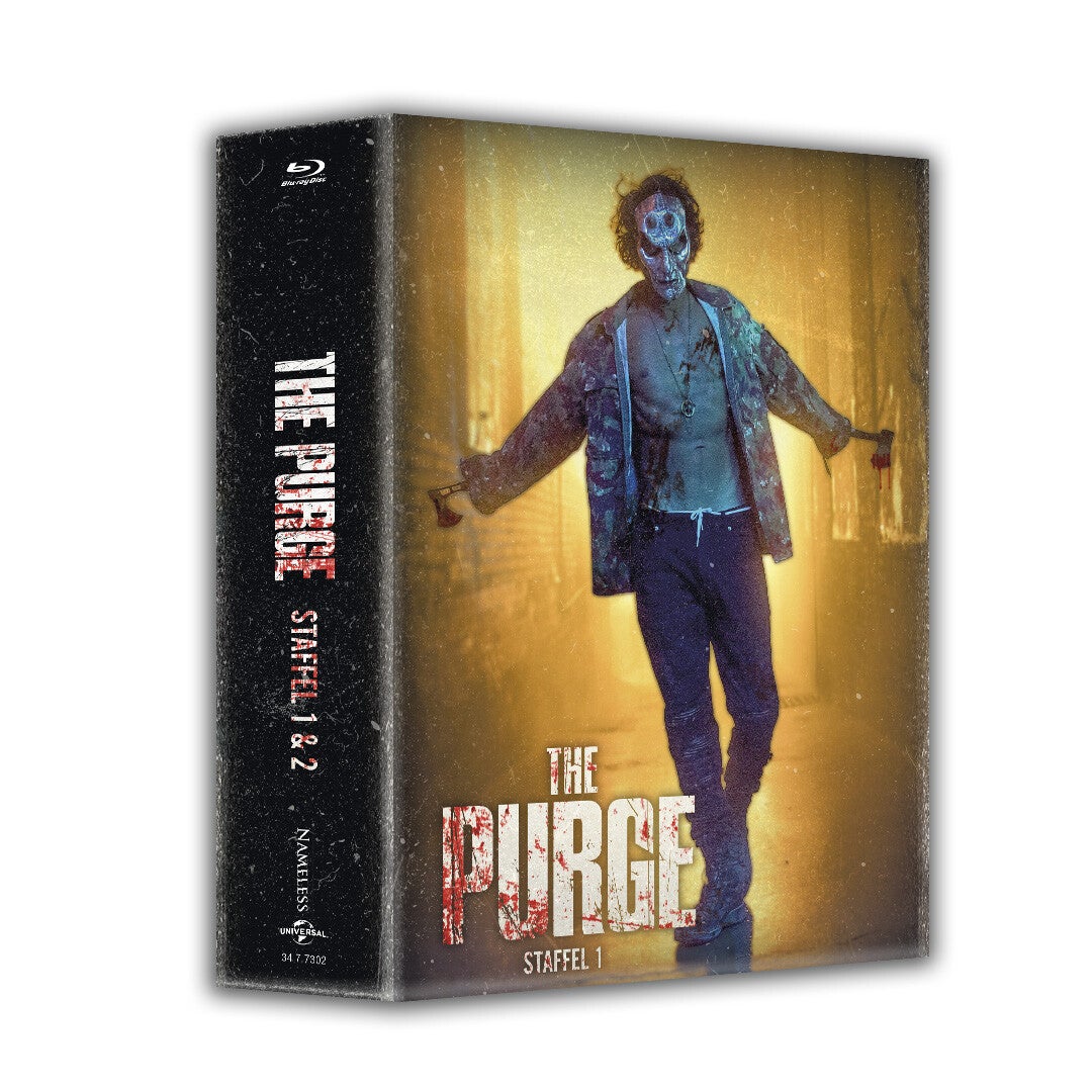 The Purge – Staffel 1 & 2 – Limited Mediabook Schuber Edition (Cover B) | 4 Blu-rays | Limitiert auf 333 Stück