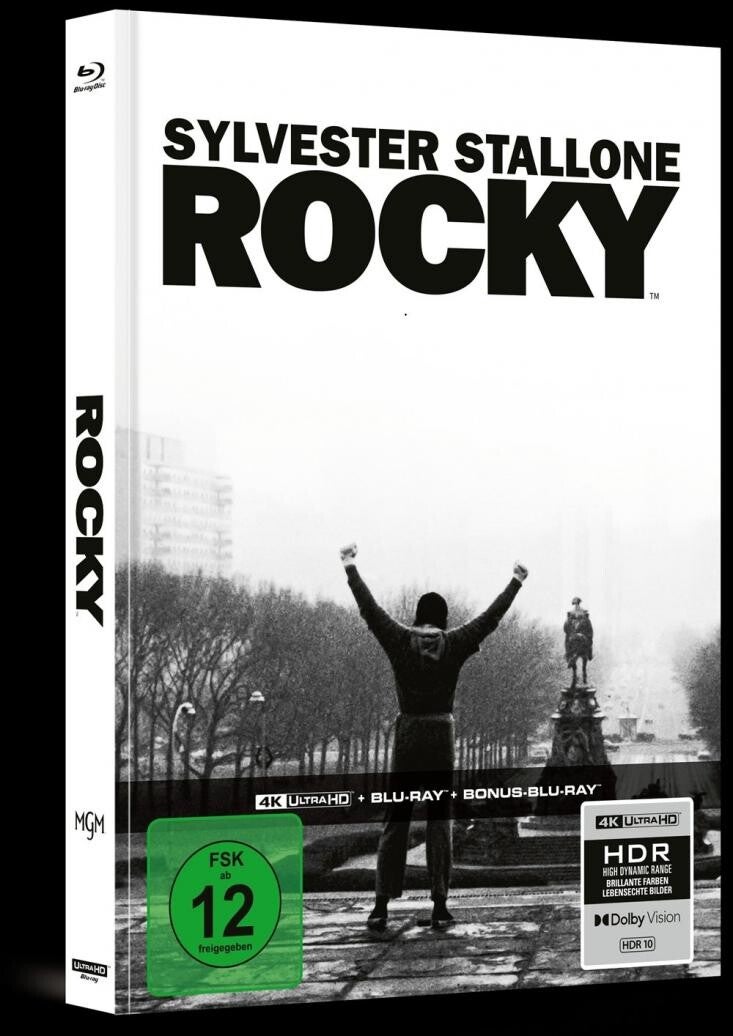 Rocky – Limitiertes 3-Disc Mediabook (Cover A) | 4K UHD + Blu-ray + Bonus-Blu-ray |