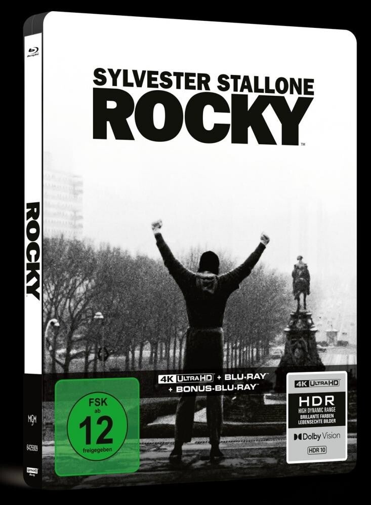 Rocky – Limitiertes 3-Disc SteelBook | 4K UHD + Blu-ray + Bonus-Blu-ray |