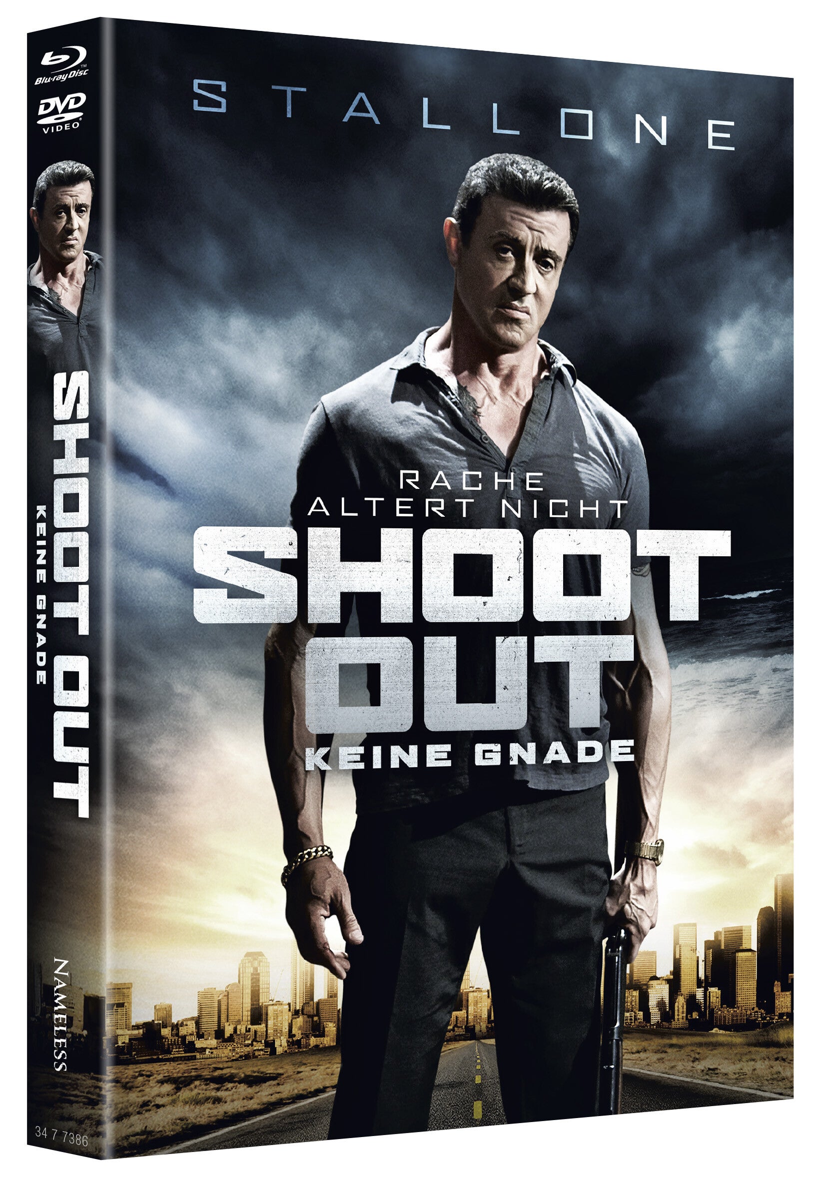 Shootout - 2-Disc Limited Mediabook (Cover A) | Sylvester Stallone & Jason Momoa | Blu-ray + DVD