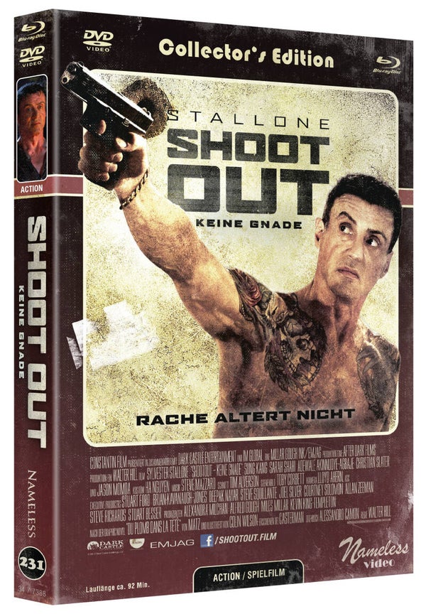 Shootout - 2-Disc Limited Mediabook (Cover C) | Sylvester Stallone & Jason Momoa | Blu-ray + DVD