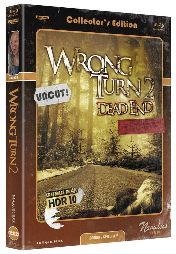 Wrong Turn 2 - Dead End (2007)  - 2-Disc Limited Mediabook Edition -  (Cover C) -  4K UHD + Blu-ray