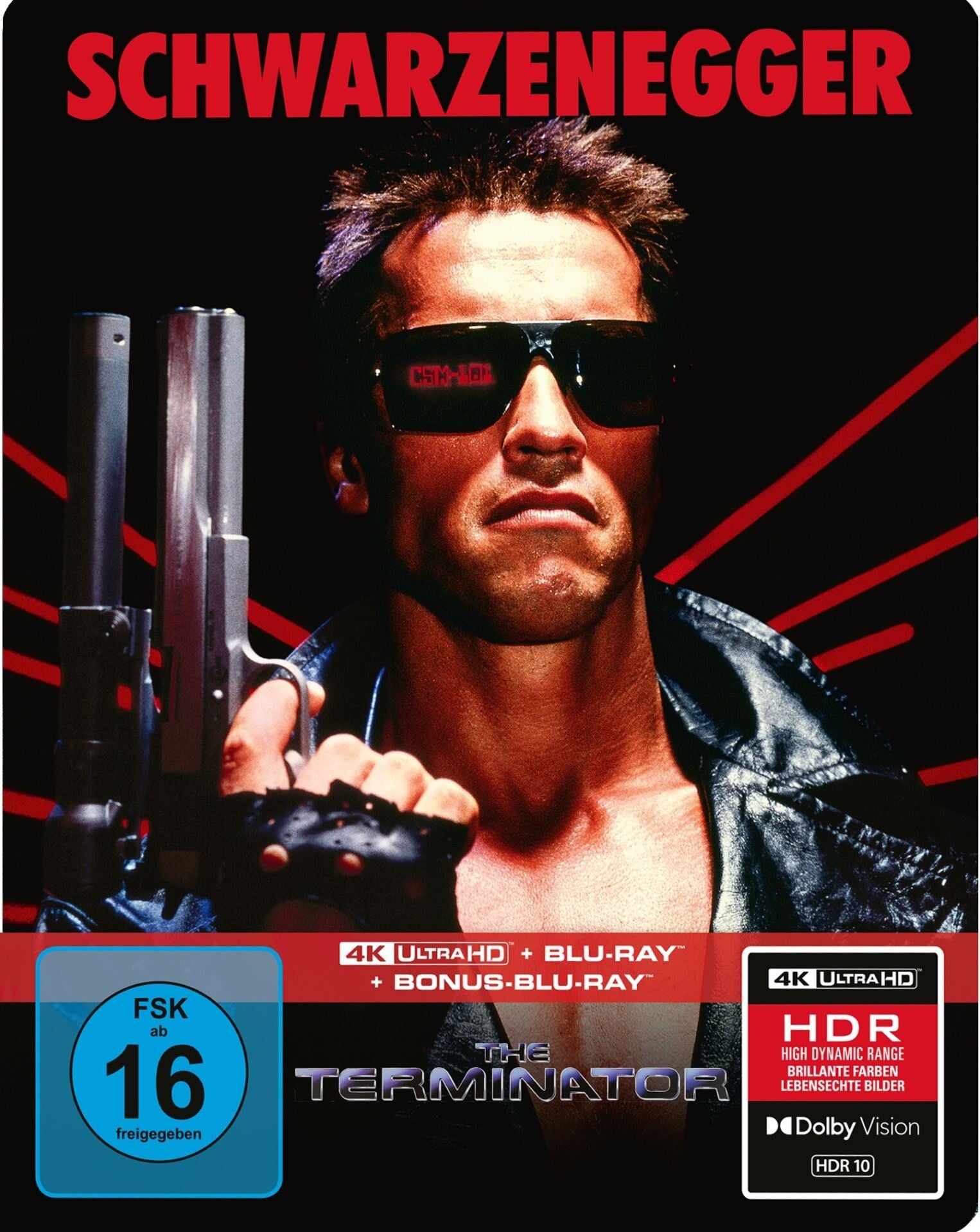 Terminator – Limitiertes 3-Disc SteelBook | 4K UHD + Blu-ray + Bonus-Blu-ray | Cover A