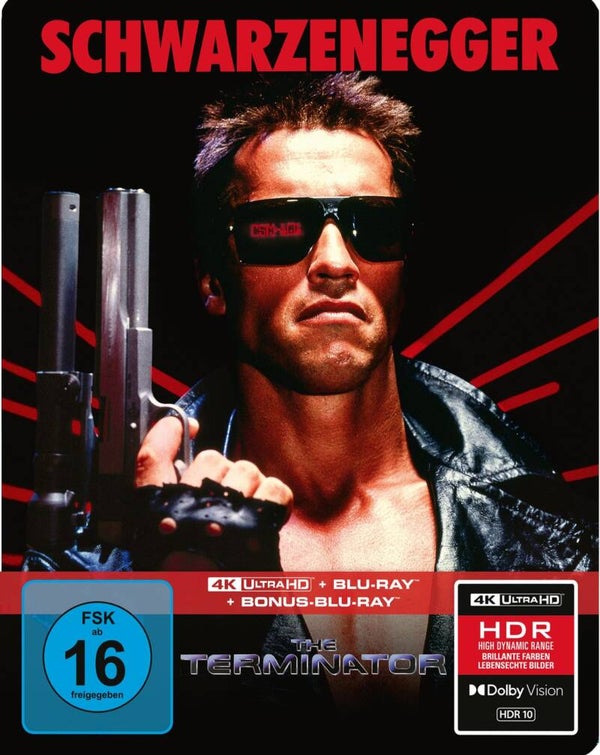 Terminator – Limitiertes 3-Disc SteelBook | 4K UHD + Blu-ray + Bonus-Blu-ray | Cover A