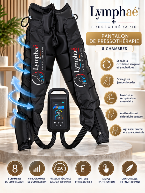 Pantalon de pressothérapie 8 chambres