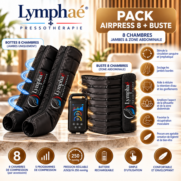 Pack Airpress 8 + Buste de pressothérapie