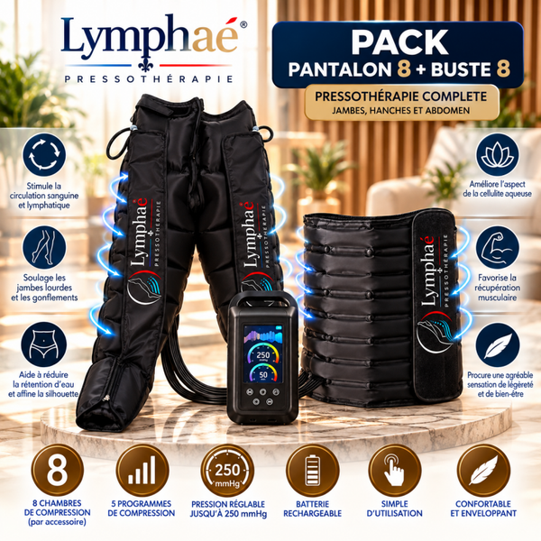 Pack Pantalon + Buste de pressothérapie – 8 chambres