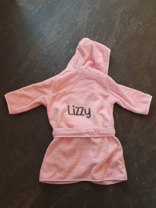 Badjas  | Donker roze | Badstof