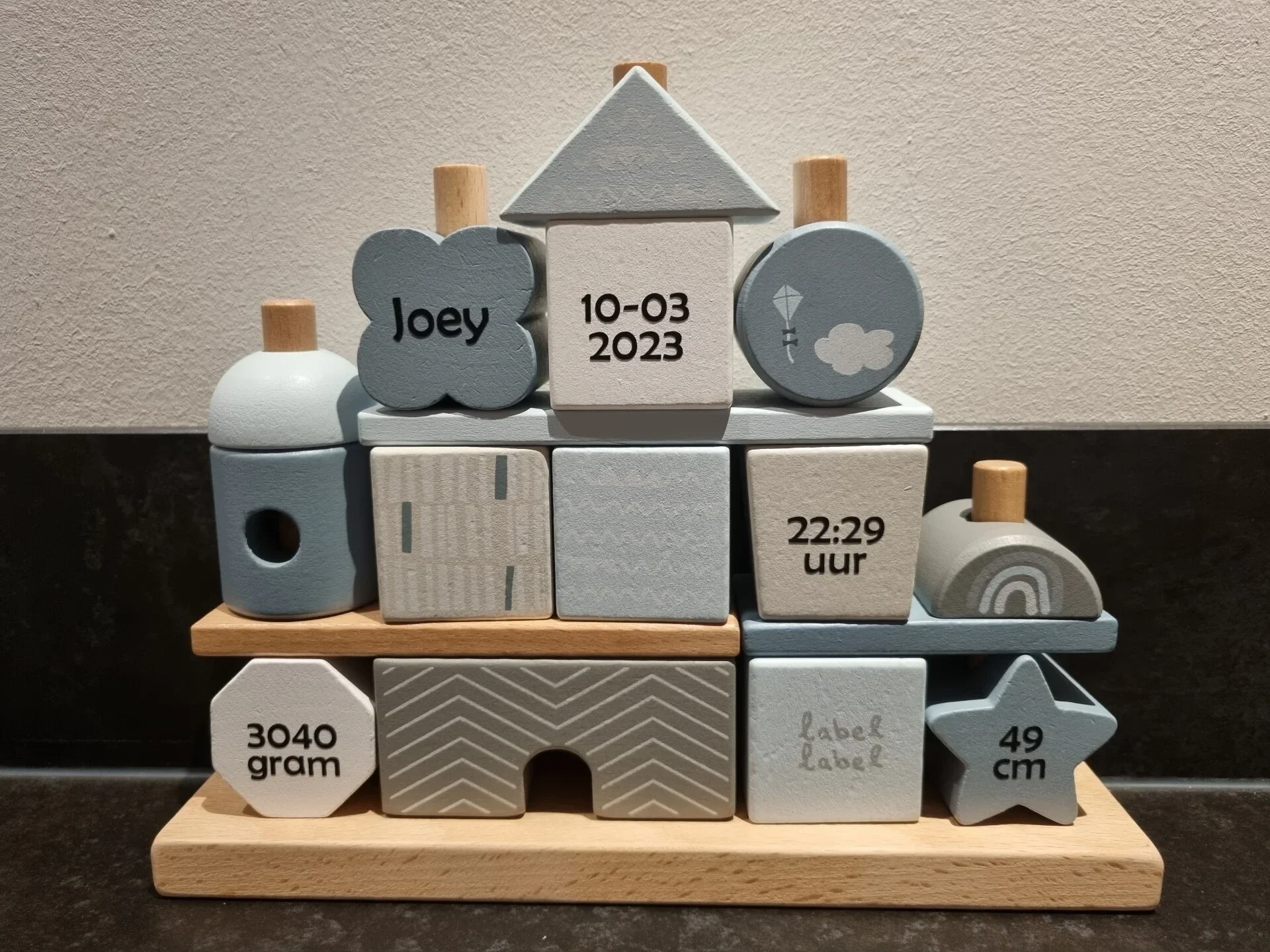 Stapelhuis | Blauw | Label Label