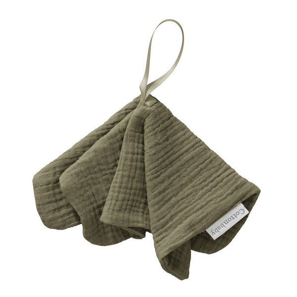 Speendoekje | Khaki groen | Cotton baby