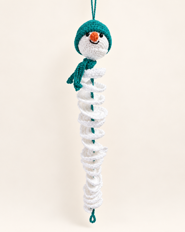 Spinner sneeuwman groen
