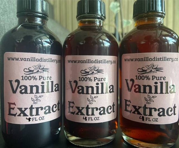Pure Vanilla Extract 4oz -  Papua New Guinea Vanilla Beans Soaked in Everclear & Distilled Water