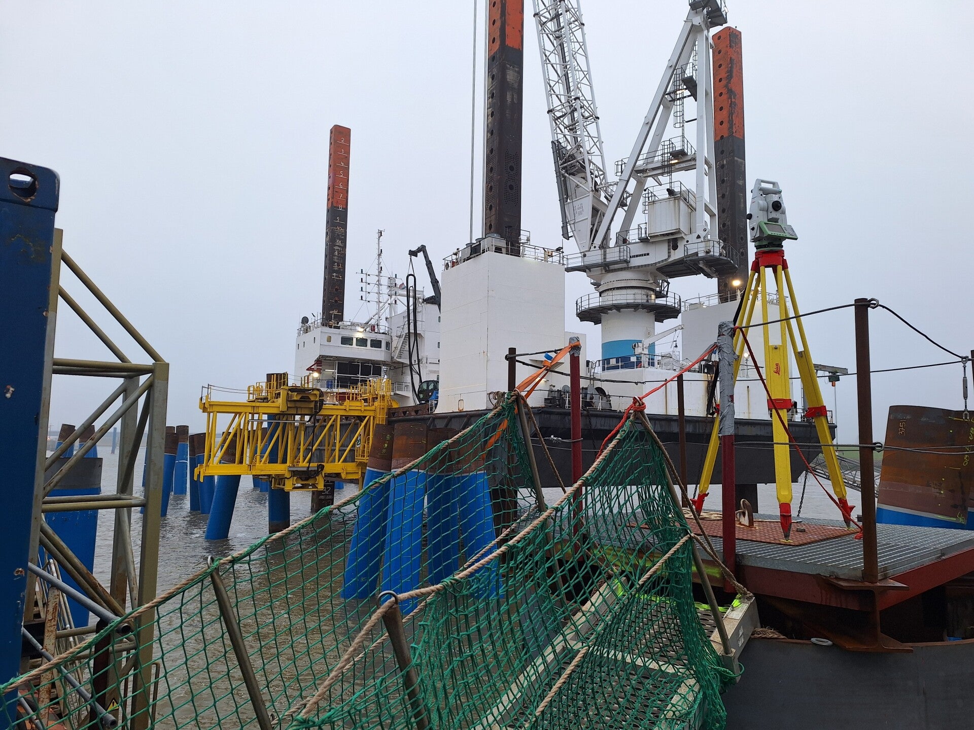 piling survey on sea