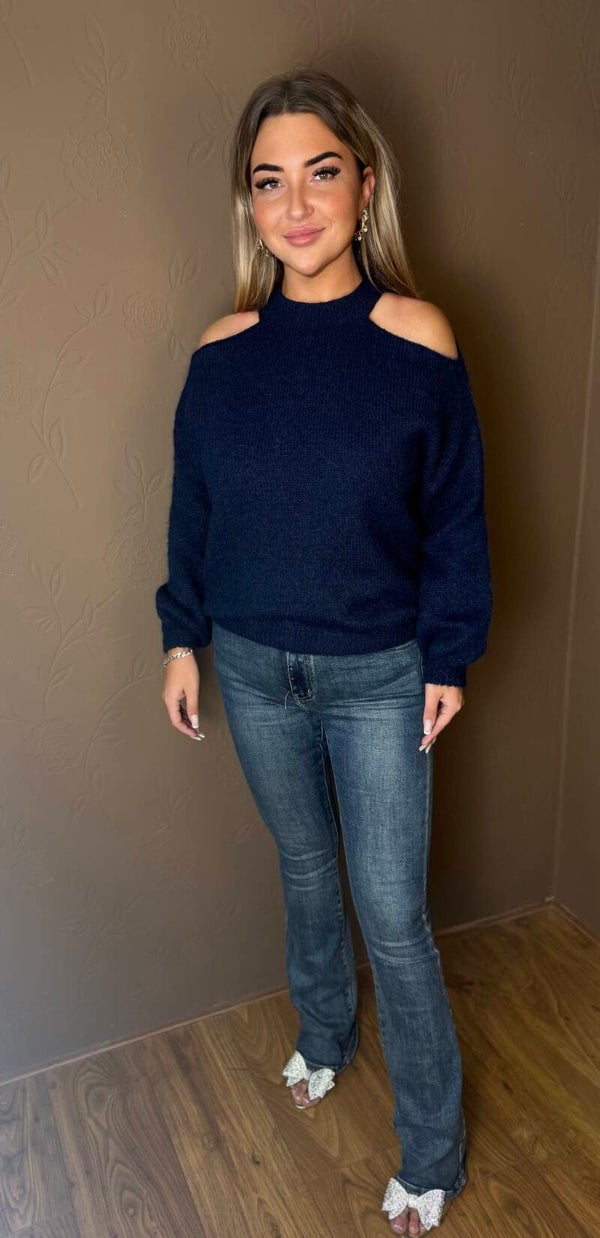 The Elodie Cold Shoulder Knit