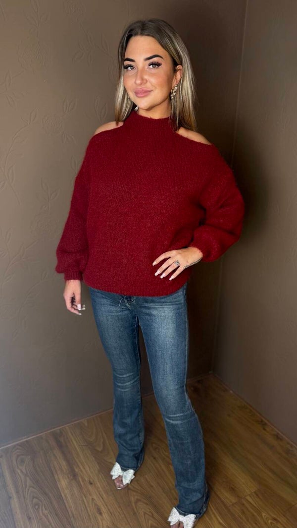 The Elodie Cold Shoulder Knit