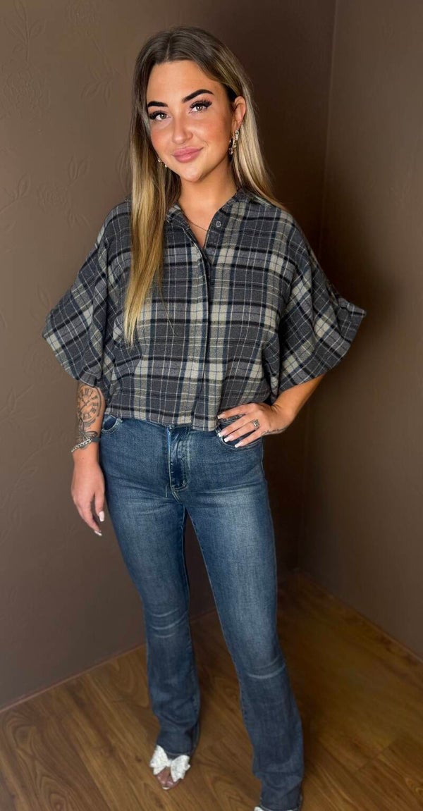 The Camille Check Blouse