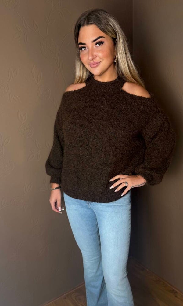 The Elodie Cold Shoulder Knit