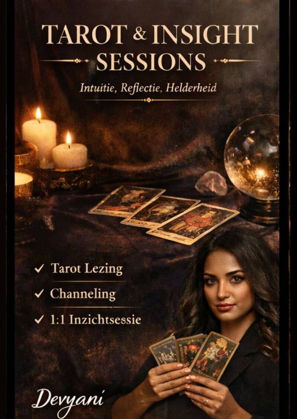 Tarot & Insight – 90 minuten.  vis whatssapp videobellen