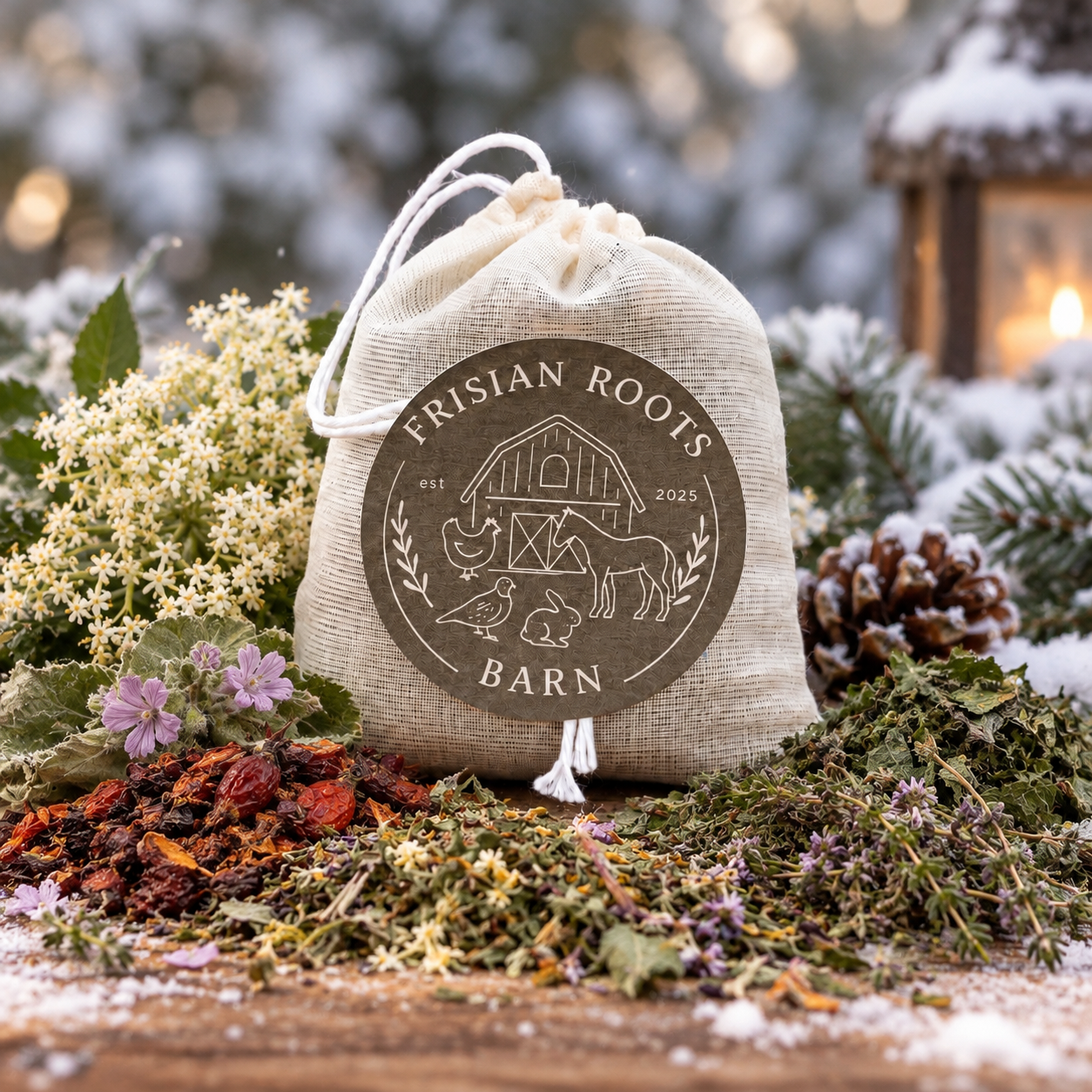 FRB Bye bye frosty nose | theeblend voor paarden, konijnen, knaagdieren & pluimvee