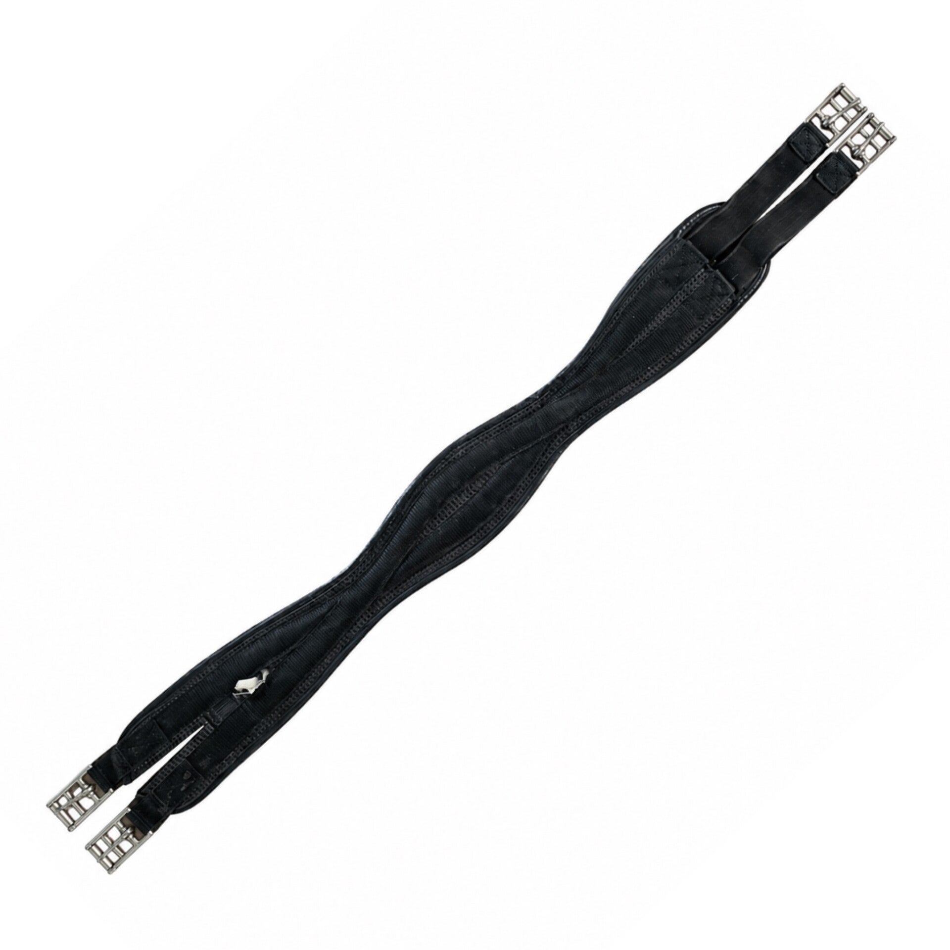 Zwarte singel met elastiek - 103cm