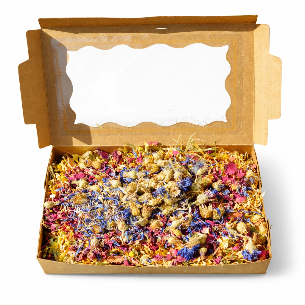 Floral Delight knabbelbox voor konijnen & cavia’s