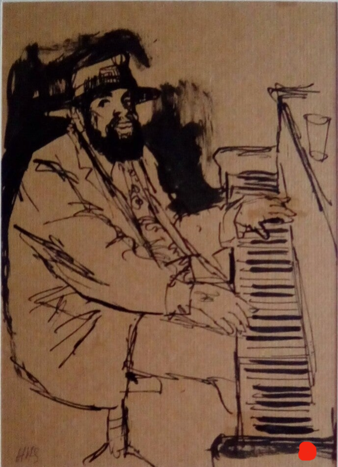 HHS Klavierspieler mit Hut