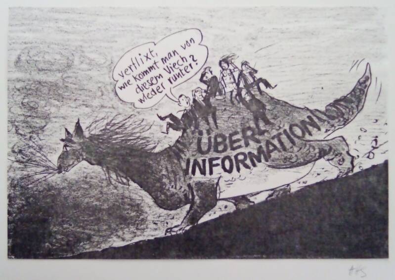 HHS Cartoon Der Drachen Überinformation, von dem man nicht mehr wegkommt.