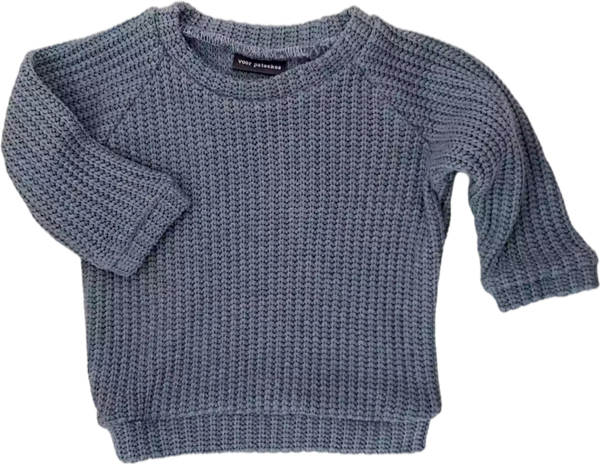 Trui big knit - blue