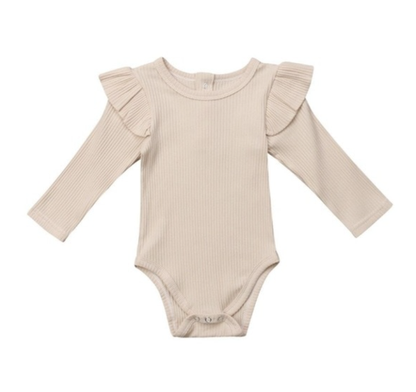 Ruffle body - beige
