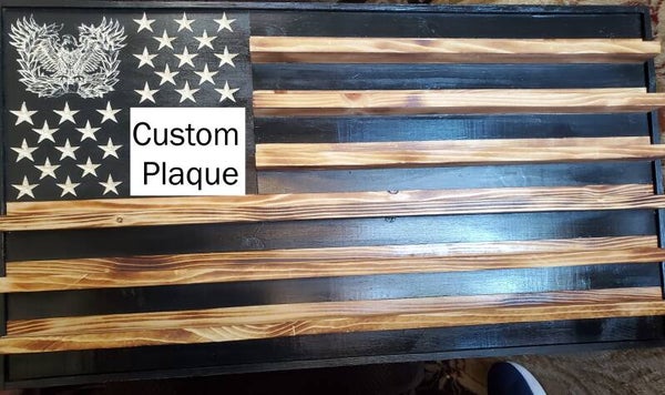 Large Coin Challenge Flags for Custom Plaque Placement