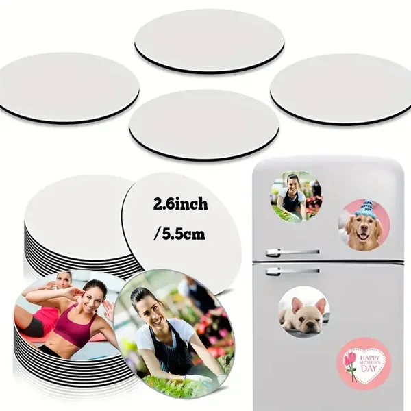 Koelkastmagneet met opdruk (Rond)