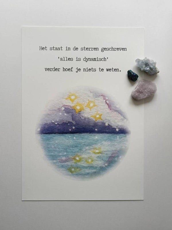 Artprint A3 Alles is dynamisch