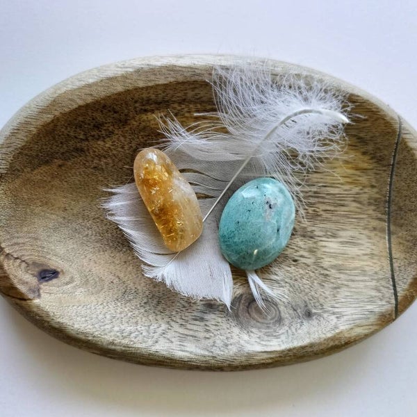 Mangohouten kaarthouder cadeauset