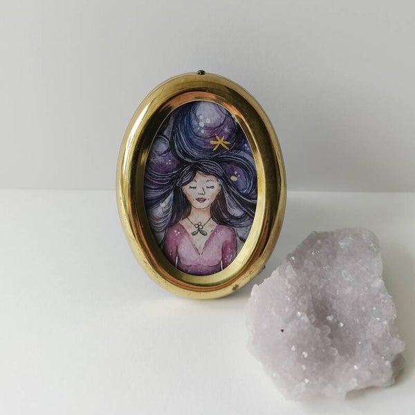 Mother of the night in mini vintage lijstje