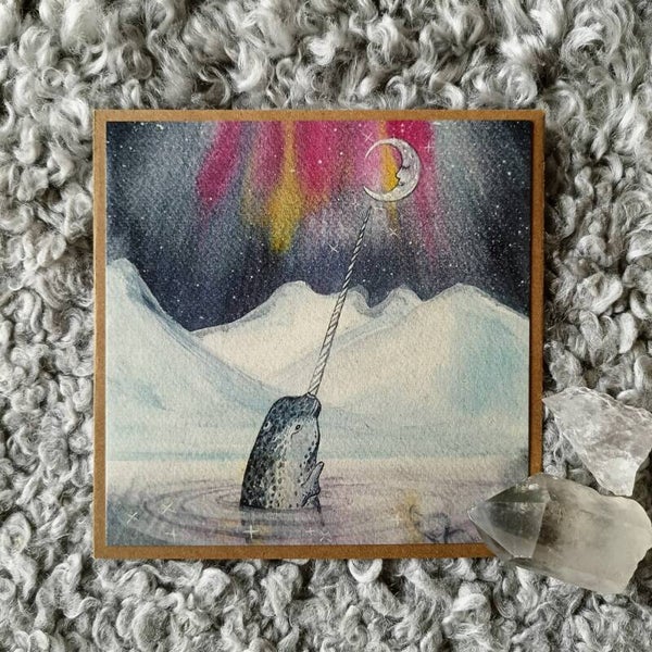 Kaart Narwal bij Noorderlicht