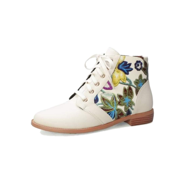 Stiefelette „Boho Blossom Blue Edition“
