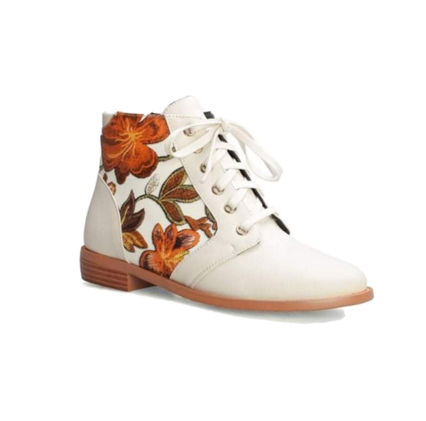 Stiefelette „Boho Blossom Orange Edition“