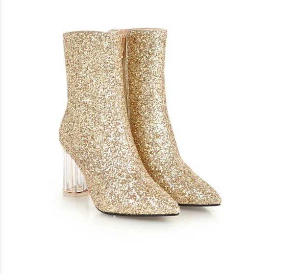 Stiefelette „Golden Sparkle“