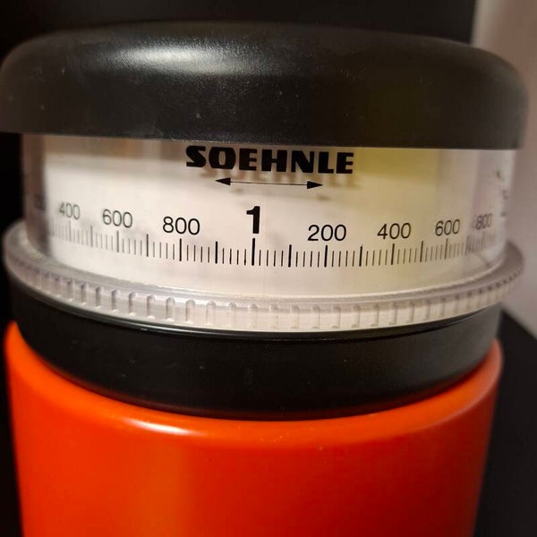Keukenweegschaal Soehnle Jaren 70 Oranje