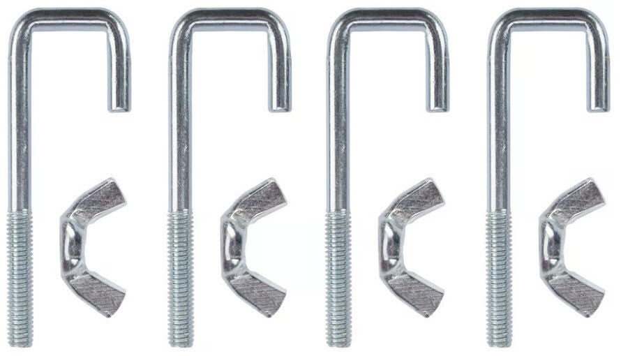 Bevestigingsset voor kunststof rugleuning slede